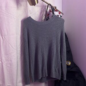 Old Navy Charcoal Waffle Knit Sweater